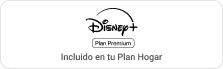 icono Disney+ Premium incluido en tu plan fibra movistar