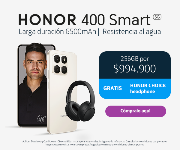 Banner movistar  Honor 400 Smart