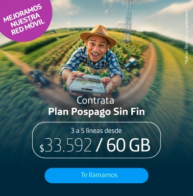 Banner movistar SliderCategoryHomeEmpresas - Plan pospago sin Fin 