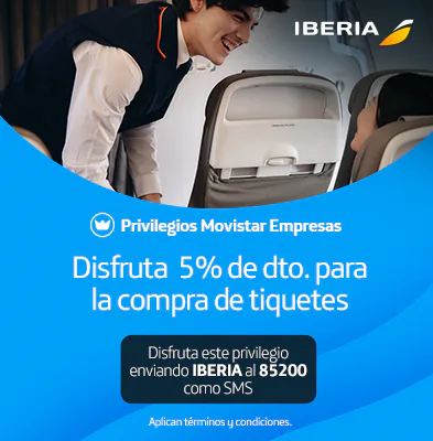 Banner movistar Disfruta 5% de dto. para la compra de tiquetes