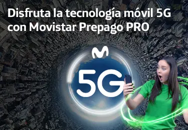 Banner movistar Experimenta la red 5g con movistar pospago