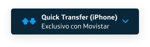 Quick Transfer (iPhone) exclusivo con Movistar