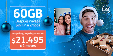 Banner movistar MOVISTAR POSPAGO Movistar Pospago Sin Fin Te conecta con la Navidad incluso si se te acaban las Gigas