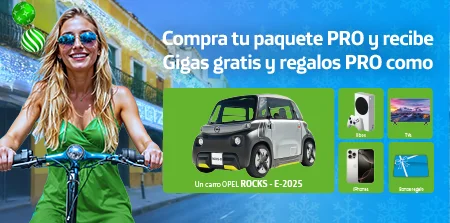 Banner movistar MOVISTAR PREPAGO PRO En Navidad Siempre Ganas con tus paquetes Prepago PRO Compra ya y descubre tu regalo